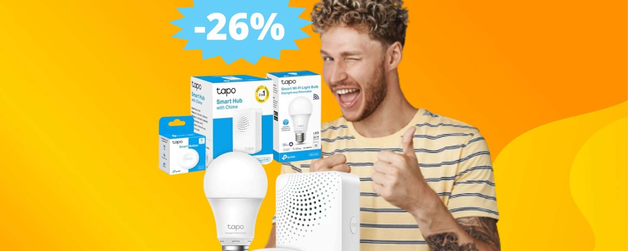 TP-Link pulsante Smart + lampadina in SUPER sconto del 26% TP-Link pulsante Smart + lampadina in SUPER sconto del 26%