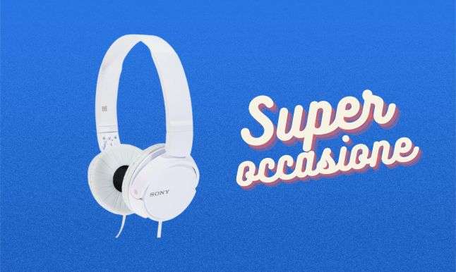 Cuffie Sony in offerta: il prezzo crolla sotto i 10€, sono regalate Cuffie Sony in offerta: il prezzo crolla sotto i 10€, sono regalate