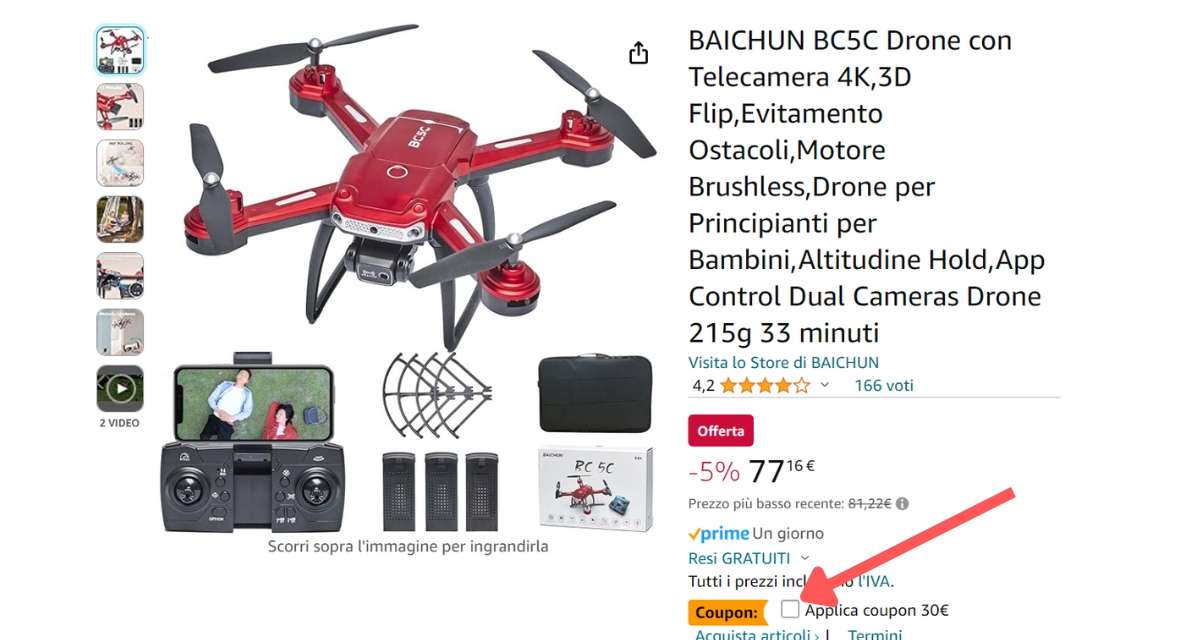 drone-con-telecamera-4k-prezzo-shock-solo-47e-amazon-coupon