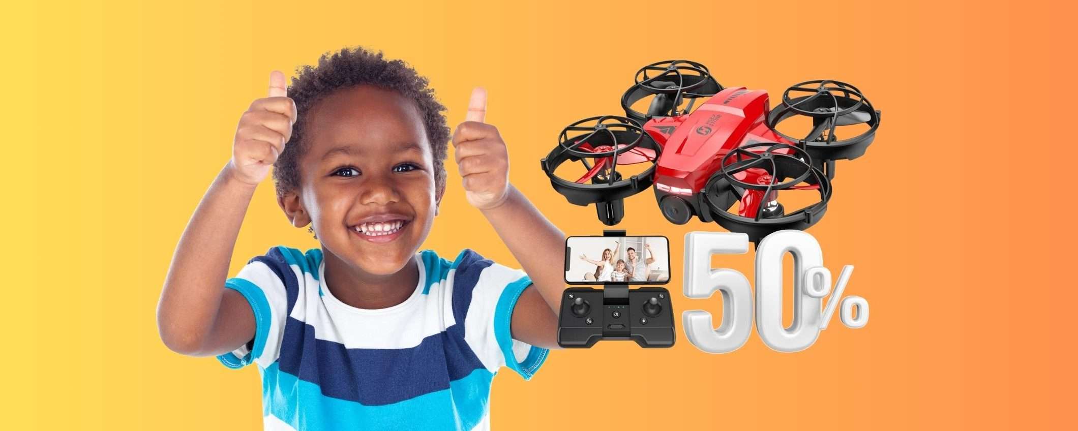 Drone con telecamera: il REGALO PERFETTO al 50% su Amazon Drone con telecamera: il REGALO PERFETTO al 50% su Amazon