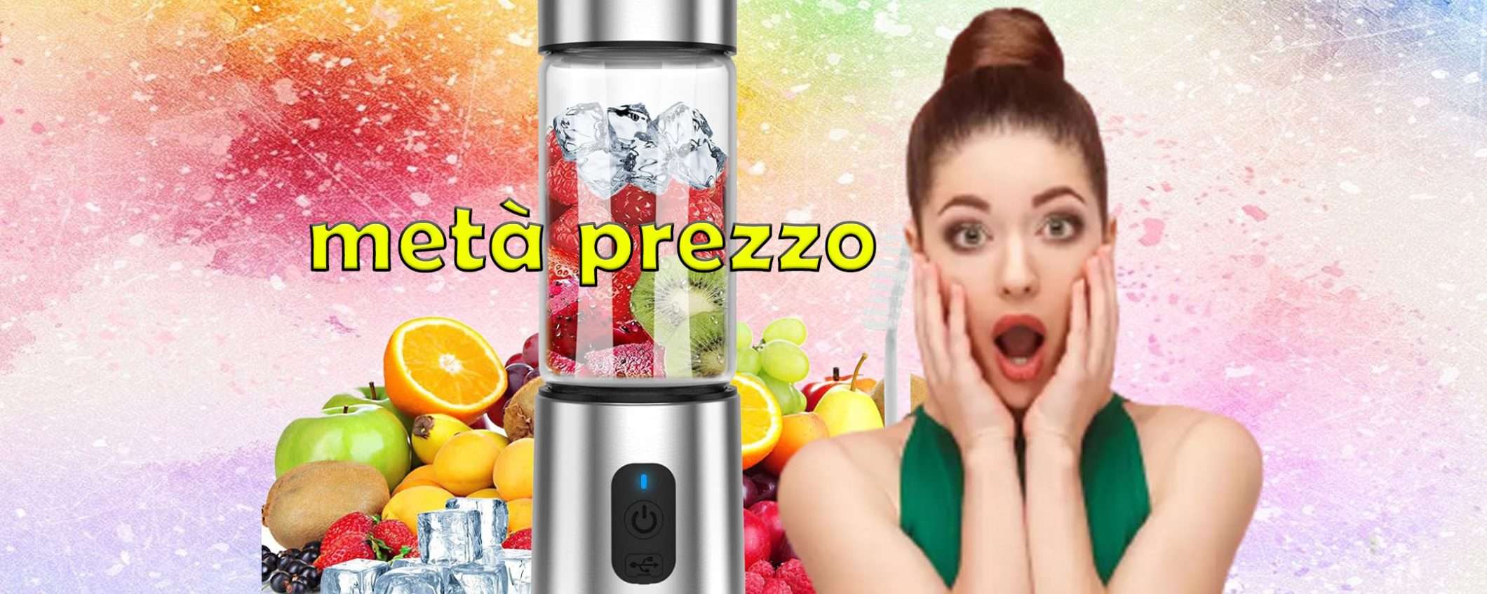 Estrattore di succo portatile in offerta TOP: sconto coupon del 50% Estrattore di succo portatile in offerta TOP: sconto coupon del 50%
