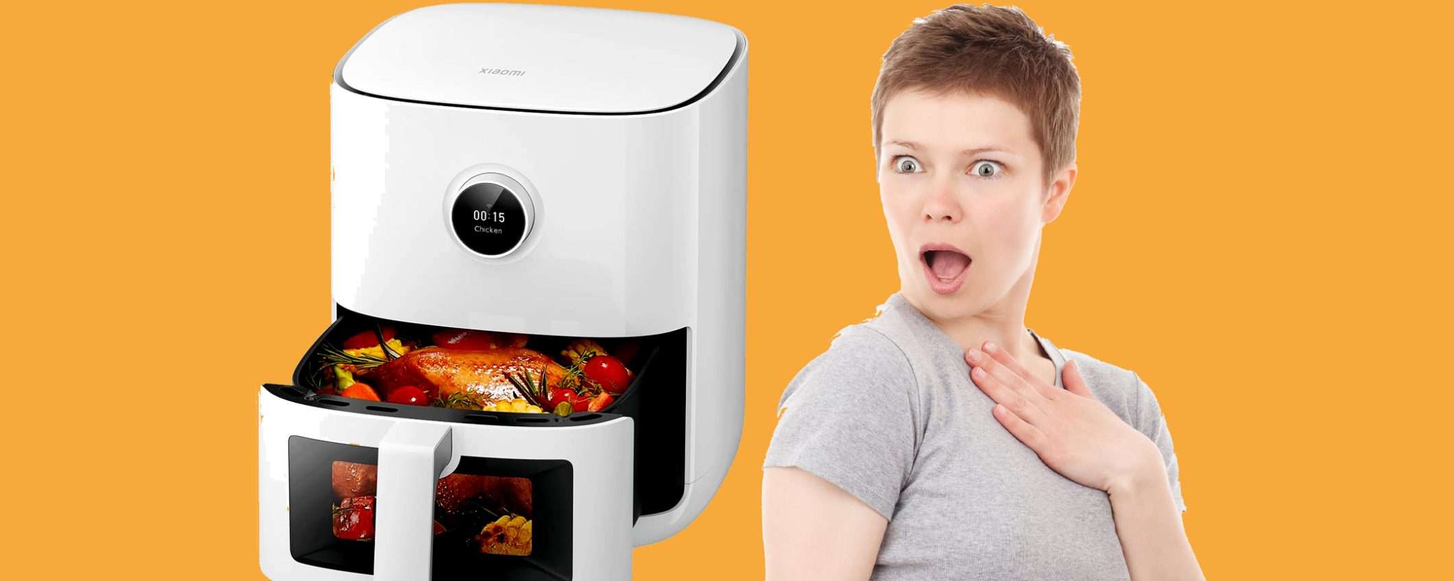 Friggitrice ad aria Xiaomi da 4 litri scontata del 28%: imperdibile Friggitrice ad aria Xiaomi da 4 litri scontata del 28%: imperdibile