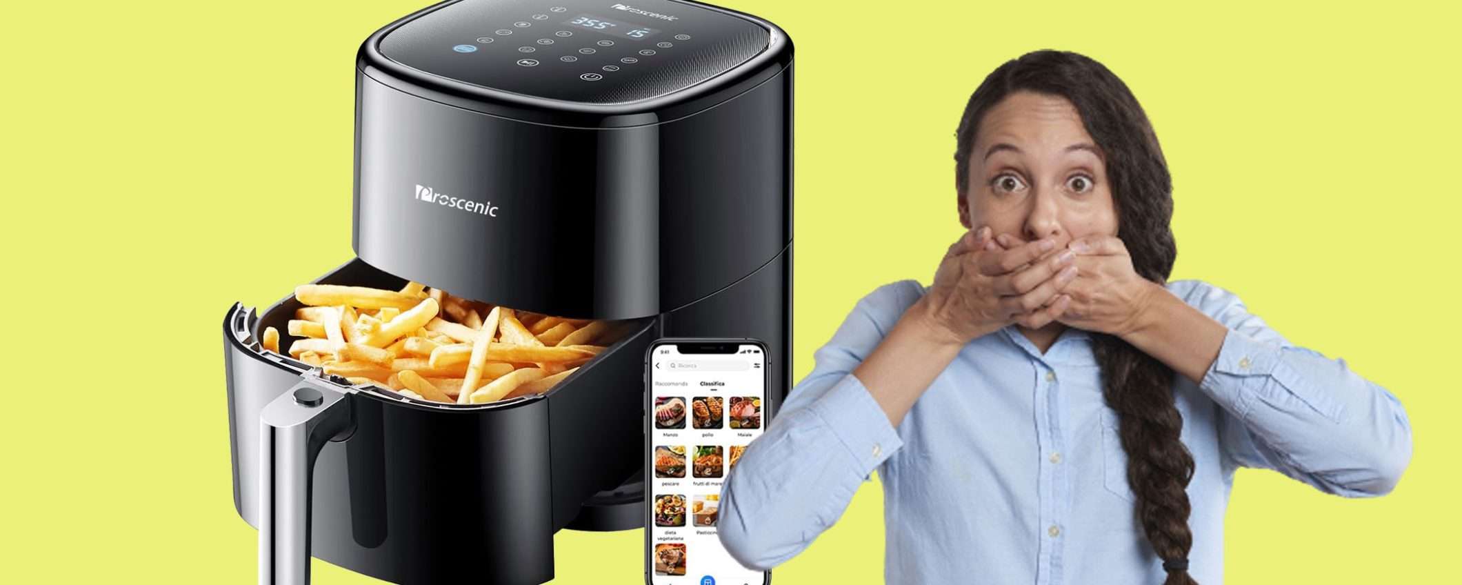 Friggitrice ad aria da 5 litri in sconto coupon da NON PERDERE Friggitrice ad aria da 5 litri in sconto coupon da NON PERDERE
