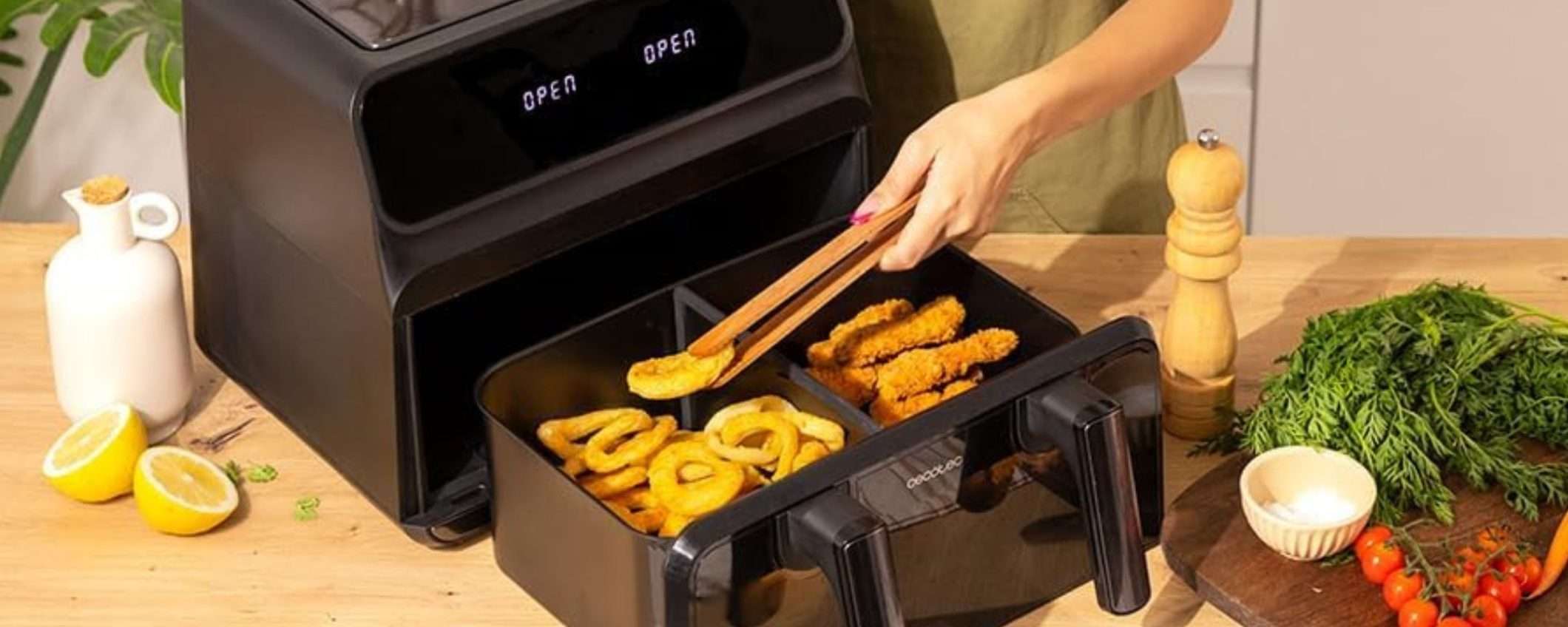 Friggitrice ad aria 9 litri e DOPPIO cestello: prezzo SHOCK su Amazon (89€) Friggitrice ad aria 9 litri e DOPPIO cestello: prezzo SHOCK su Amazon (89€)
