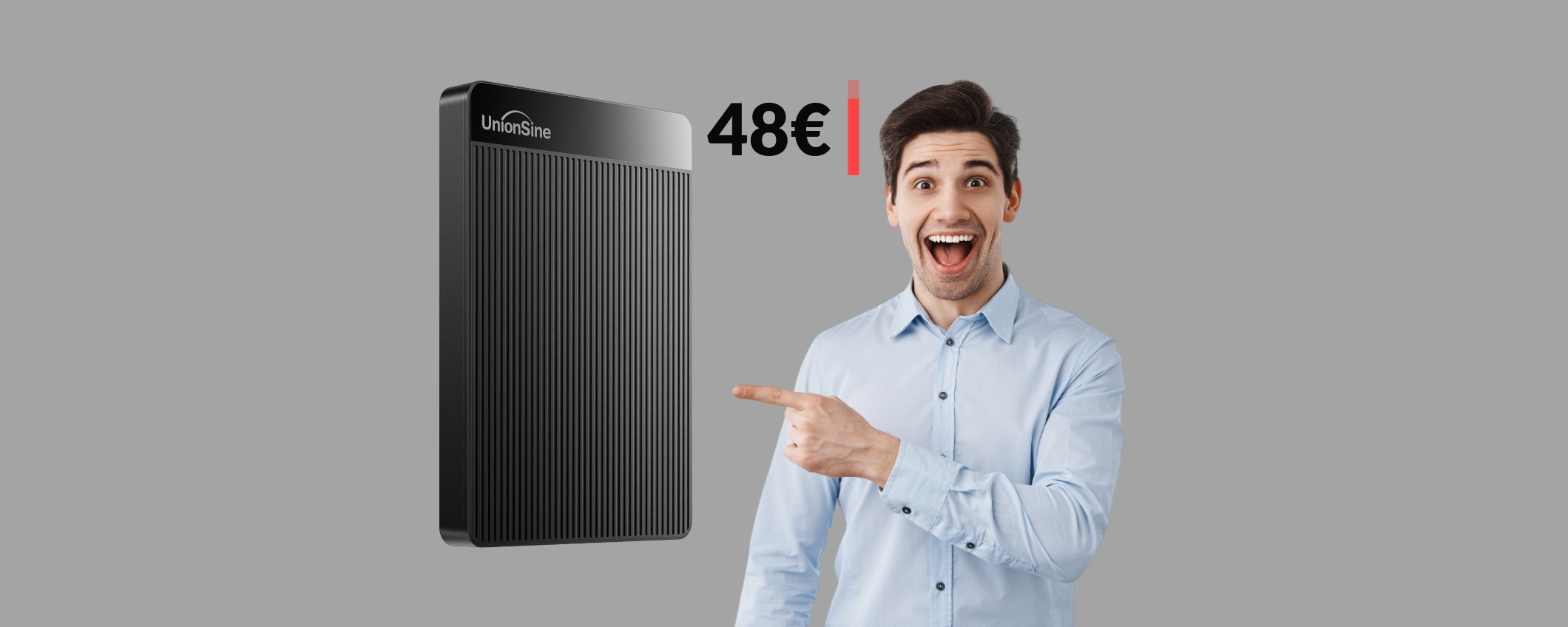 Hard disk esterno 1TB: questo PORTENTO è già tuo con soli 48€