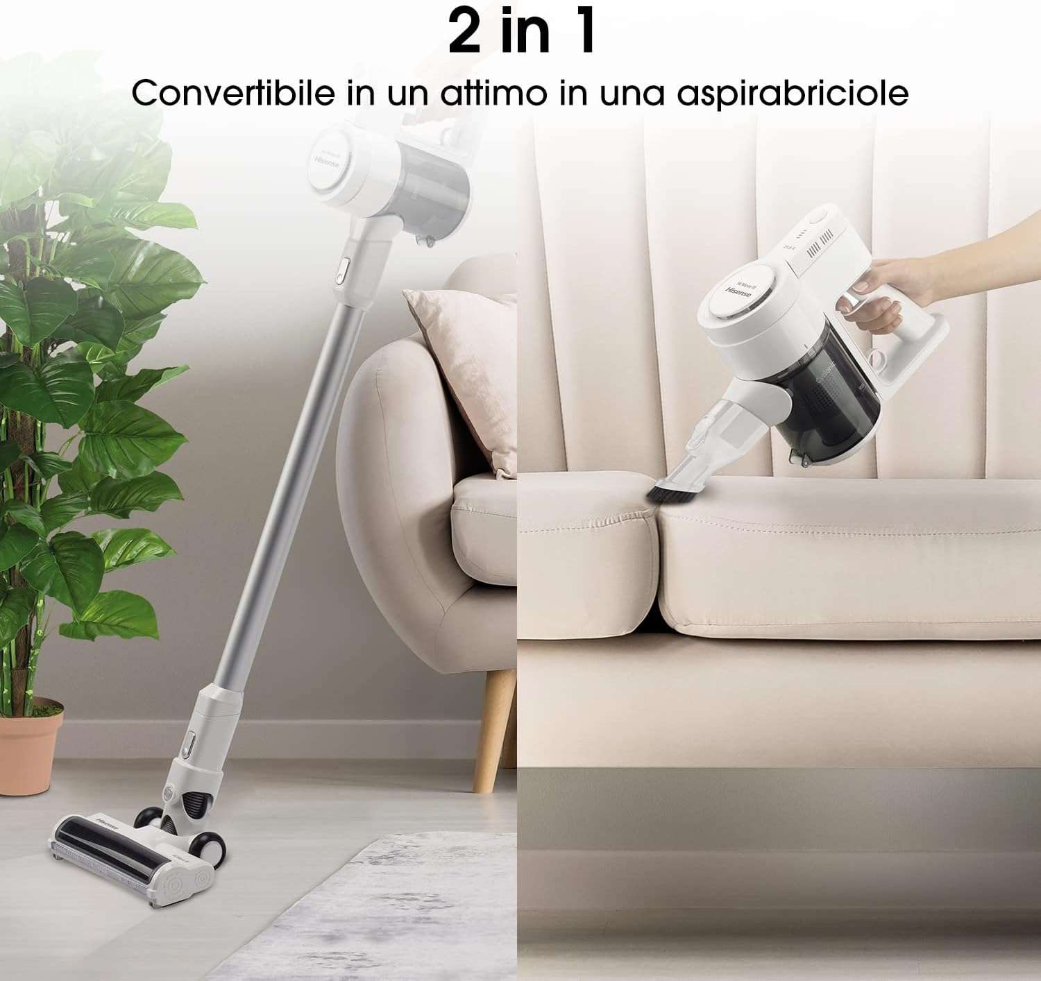 hisense-hvc6133w-aspirapolvere-senza-fili-potente-costo-mini-versatile