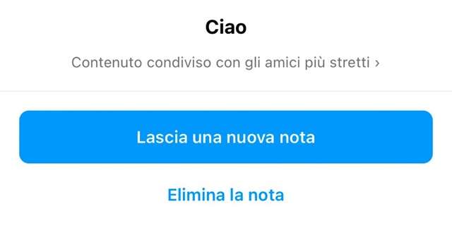 Come inserire una nuova nota su Instagram