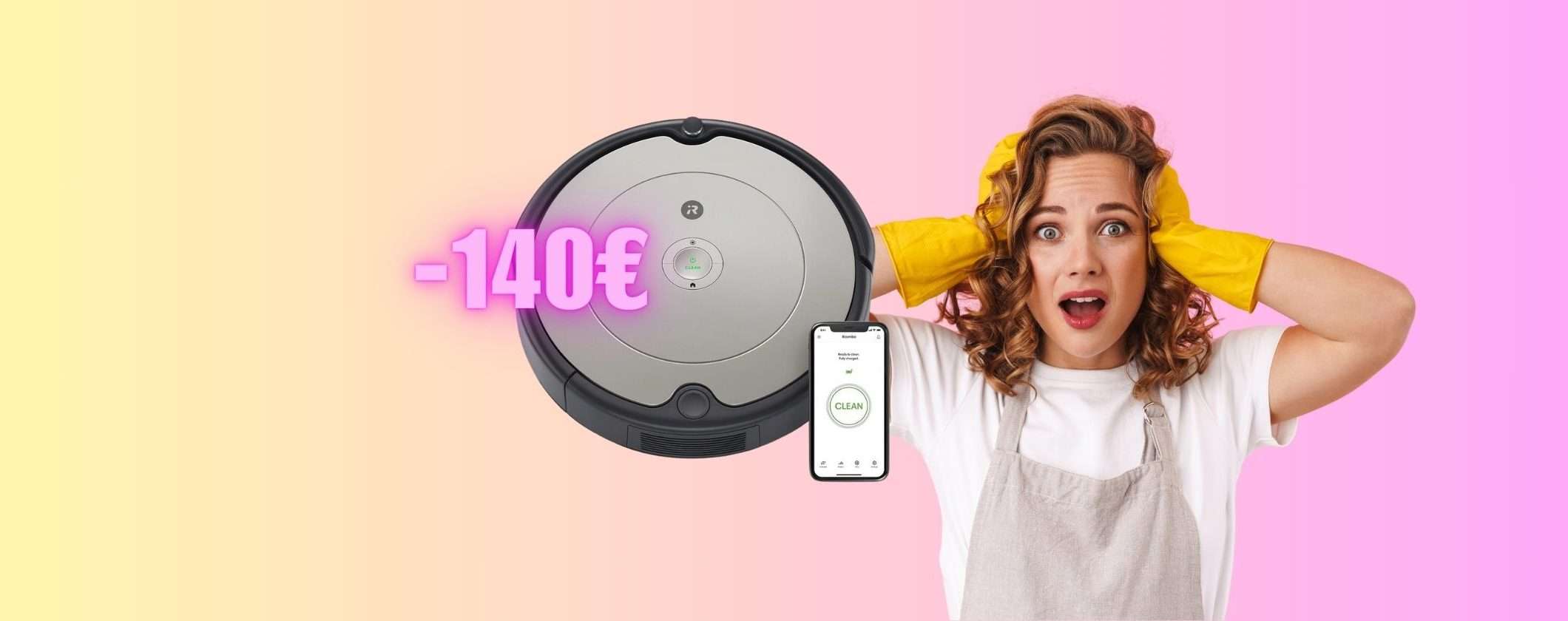 iRobot Roomba 698: 140€ di SCONTO solo online su Unieuro iRobot Roomba 698: 140€ di SCONTO solo online su Unieuro