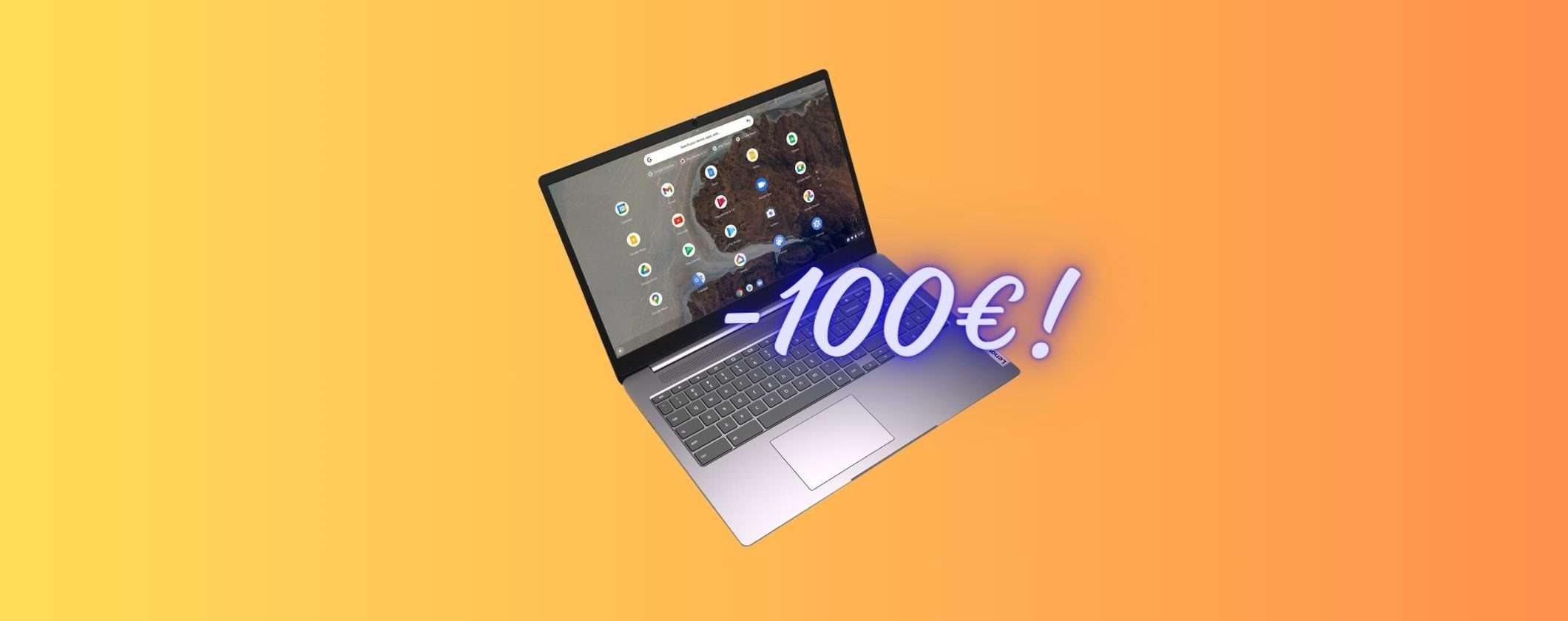 Lenovo IdeaPad 3 Chromebook: 100€ di SCONTO su Unieuro Lenovo IdeaPad 3 Chromebook: 100€ di SCONTO su Unieuro