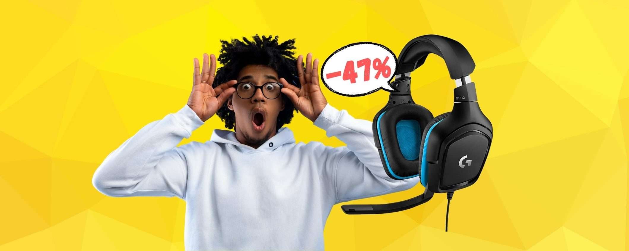 Logitech G432: cuffie da gaming a PREZZO IMBATTIBILE (-47%) Logitech G432: cuffie da gaming a PREZZO IMBATTIBILE (-47%)