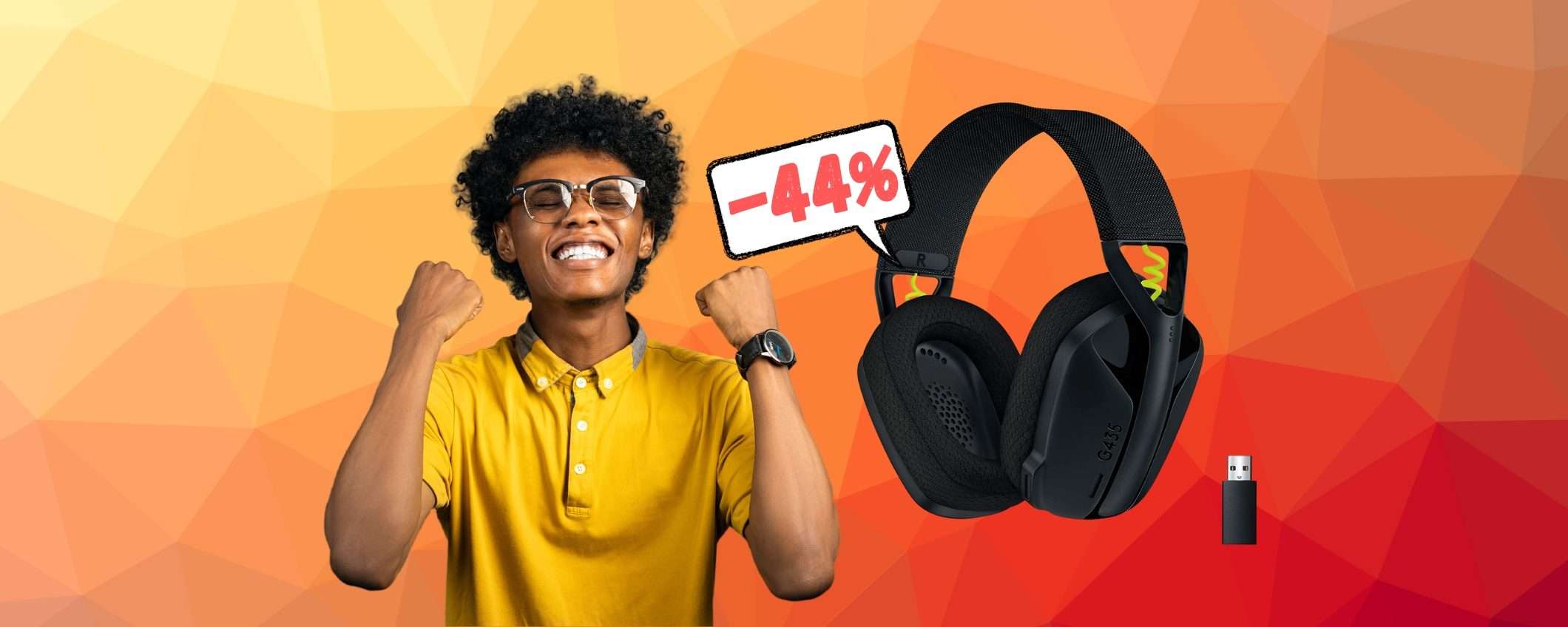 Logitech G435 Lightspeed: cuffie da gaming PAZZESCHE (-44%) Logitech G435 Lightspeed: cuffie da gaming PAZZESCHE (-44%)