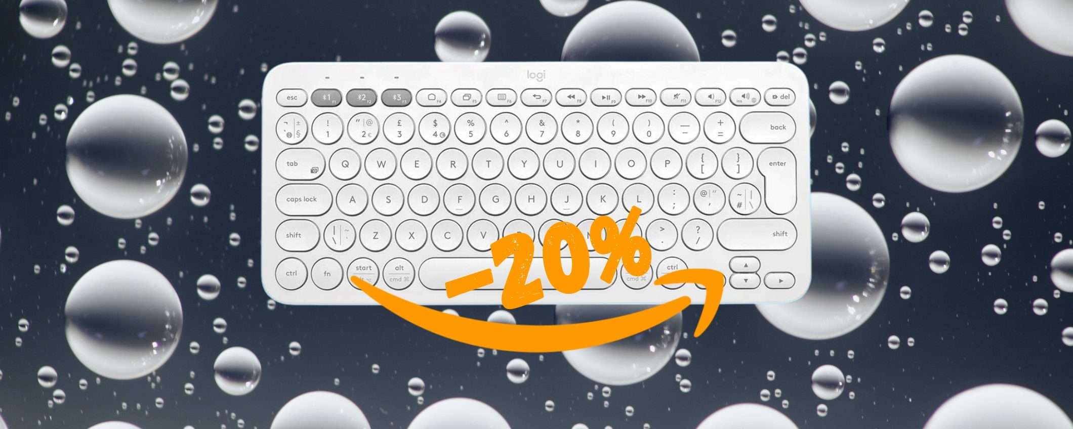 Logitech K380: la tastiera compatta multidispositivo in SCONTO del 20% Logitech K380: la tastiera compatta multidispositivo in SCONTO del 20%