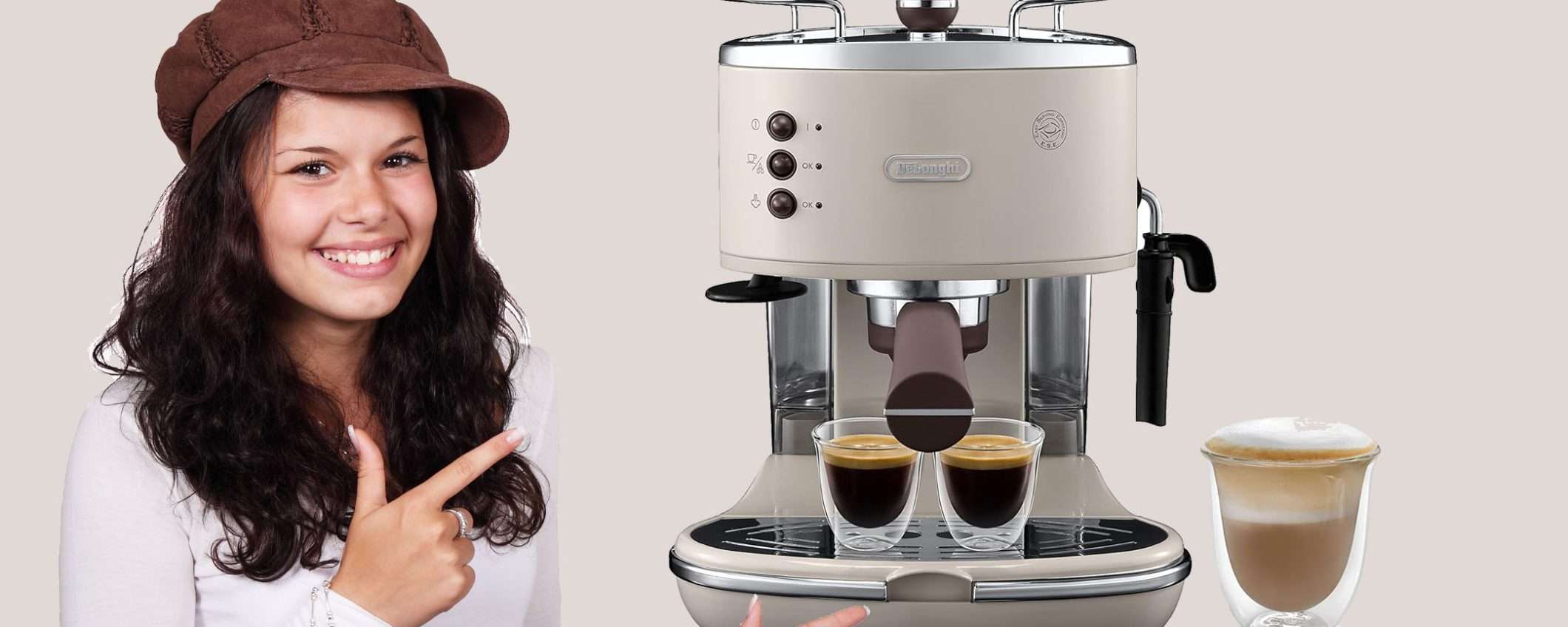 Macchina De’Longhi Icona Vintage per caffè e cappuccino in MEGA sconto (-43%) Macchina De’Longhi Icona Vintage per caffè e cappuccino in MEGA sconto (-43%)