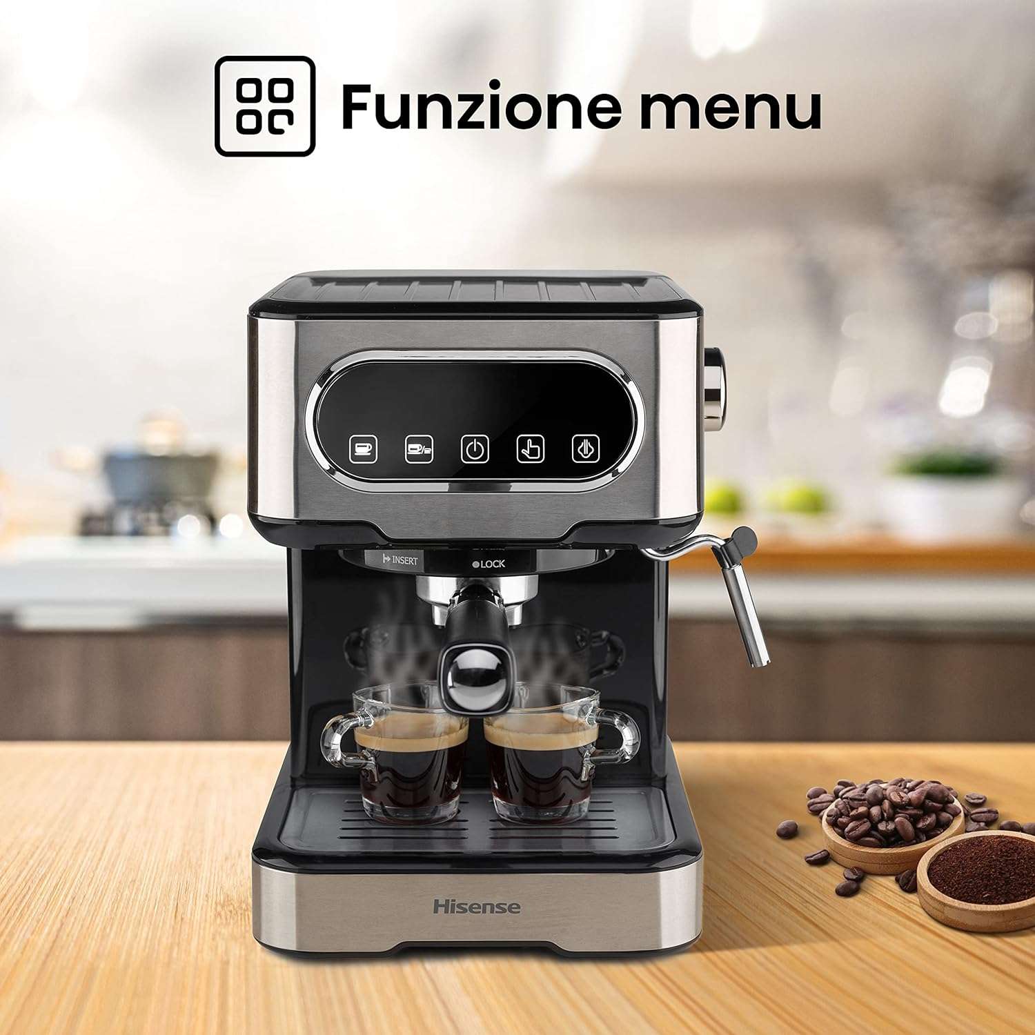 macchina-caffe-hisense-compatibile-macinato-cialde-soli-89e-filtro