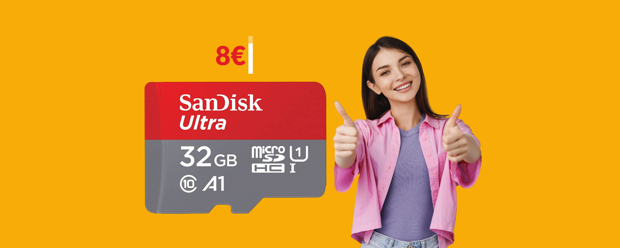 MicroSD 32GB SanDisk a soli 8€: fai rinascere il tuo smartphone