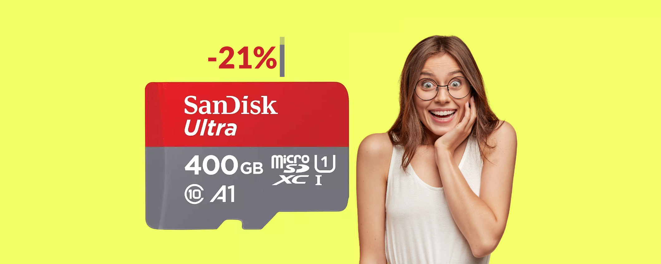 MicroSD 400GB: memoria STERMINATA ad un prezzo di soli 69€