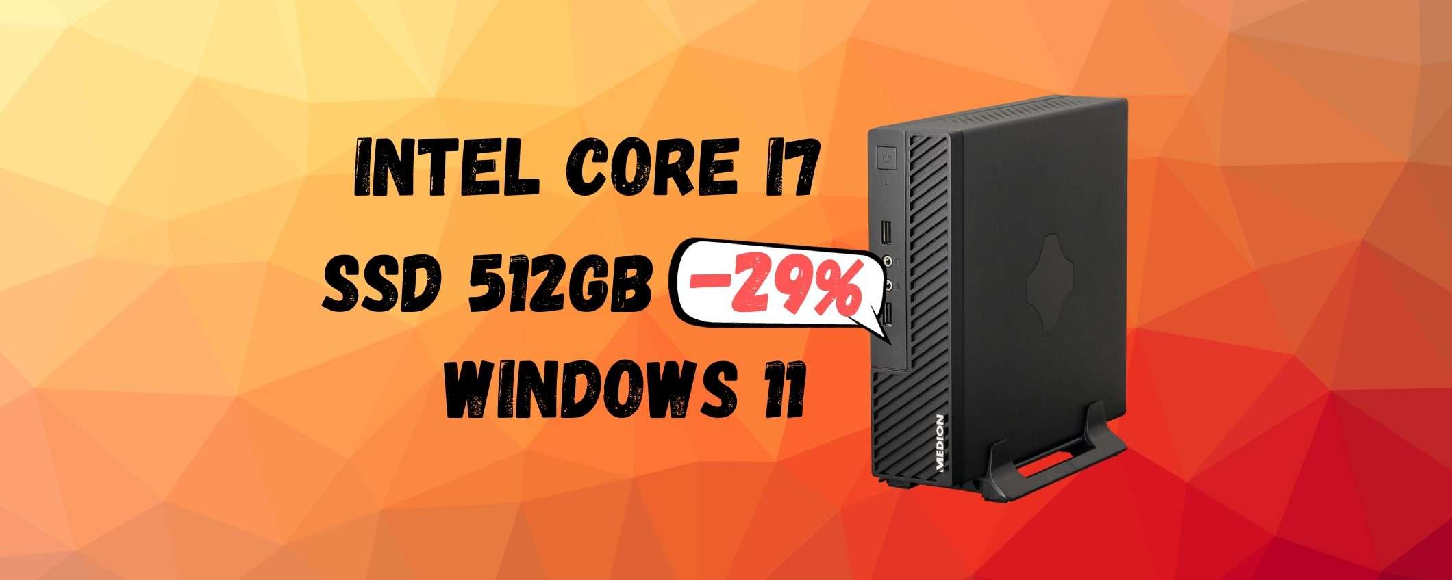 Mini PC SPAVENTOSO, con i7 e SSD da 512GB a OTTIMO prezzo Mini PC SPAVENTOSO, con i7 e SSD da 512GB a OTTIMO prezzo