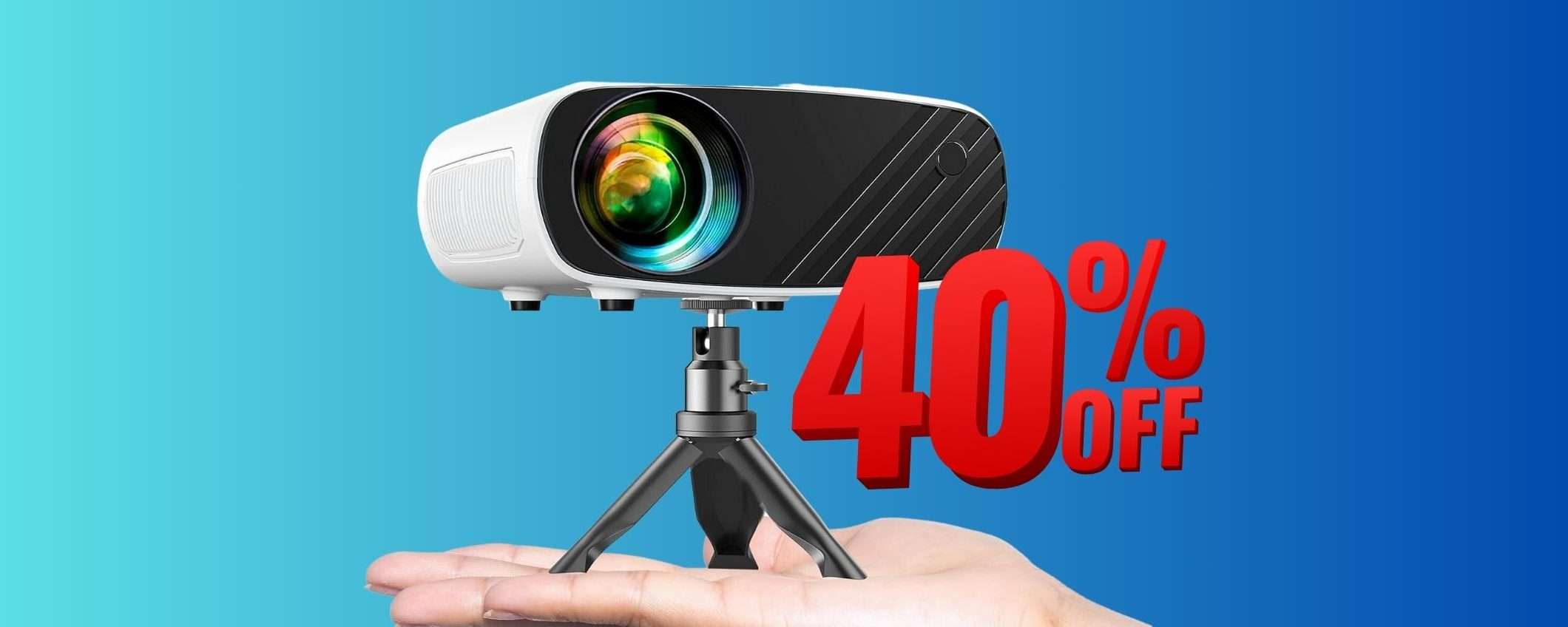 Mini proiettore che sta in una mano: GENIALATA al 40% Mini proiettore che sta in una mano: GENIALATA al 40%