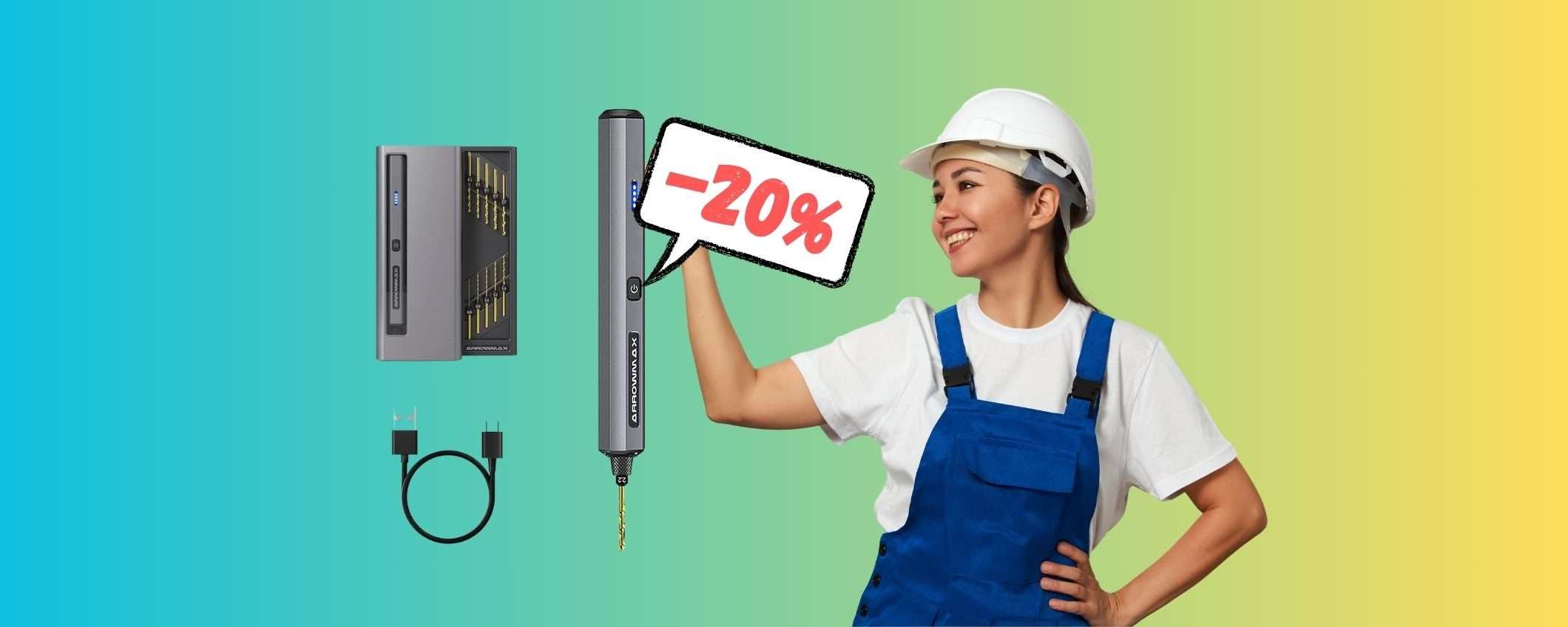 Mini trapano elettrico 12 in 1: GENIALE ed ECONOMICO (-20%) Mini trapano elettrico 12 in 1: GENIALE ed ECONOMICO (-20%)
