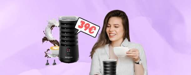 Montalatte Elettrico HOUSNAT 4 In 1 - 500W Per Cappuccino, Cioccolata E Schiuma Fredda - Foto 6