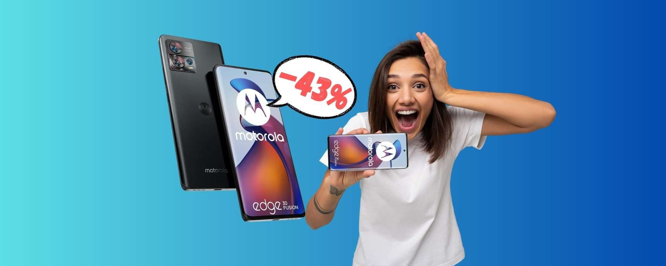 Motorola moto edge 30 Fusion in OFFERTA al 43% è un AFFARE Motorola moto edge 30 Fusion in OFFERTA al 43% è un AFFARE