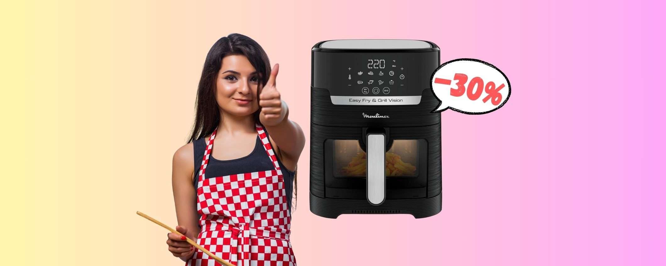 Moulinex Easy Fry & Grill Vision al MINIMO STORICO Amazon Moulinex Easy Fry & Grill Vision al MINIMO STORICO Amazon