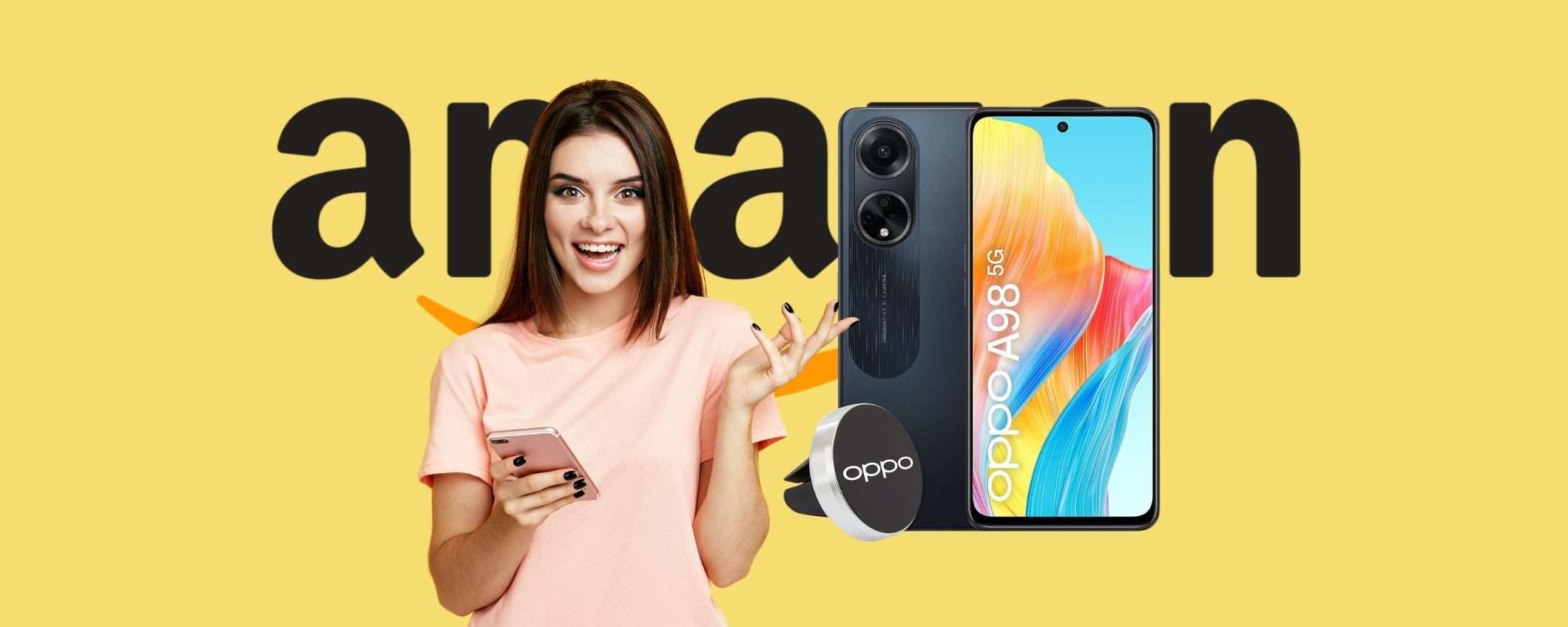 OPPO A98 5G da 256 GB e display da 120 Hz a PREZZO HOT OPPO A98 5G da 256 GB e display da 120 Hz a PREZZO HOT