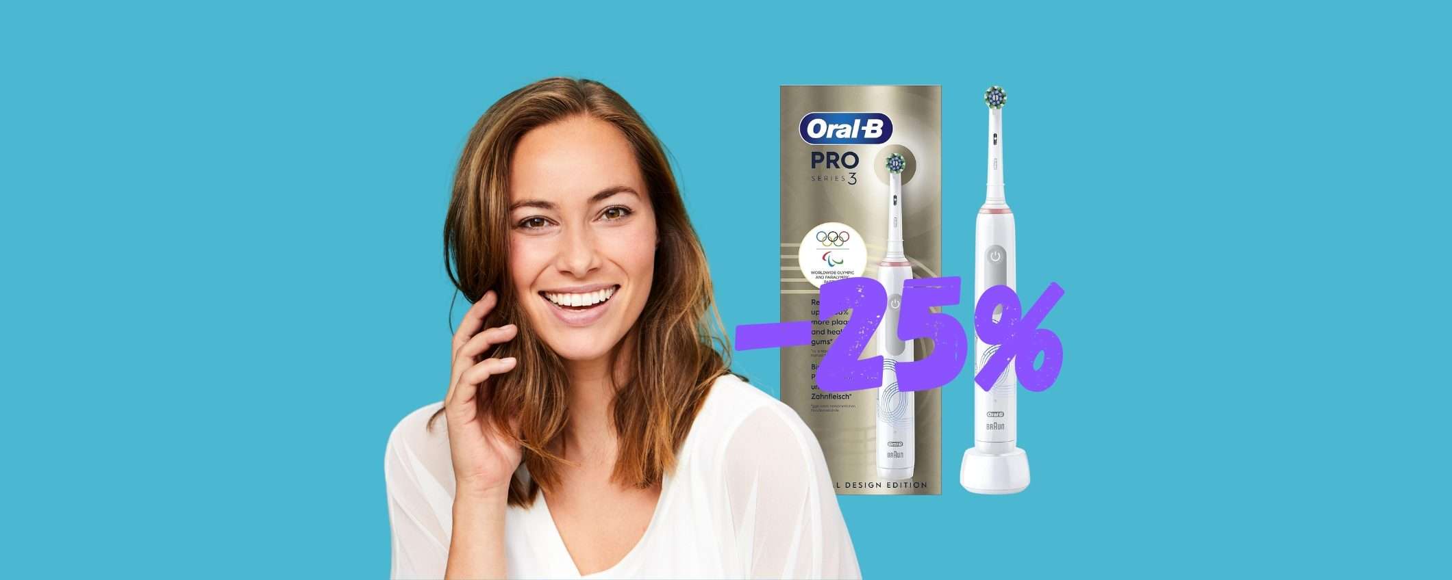 Oral-B Pro Series 3 al 25% su Amazon: denti bianchi con spesa minima Oral-B Pro Series 3 al 25% su Amazon: denti bianchi con spesa minima