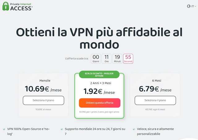 pia vpn 1,92 euro 