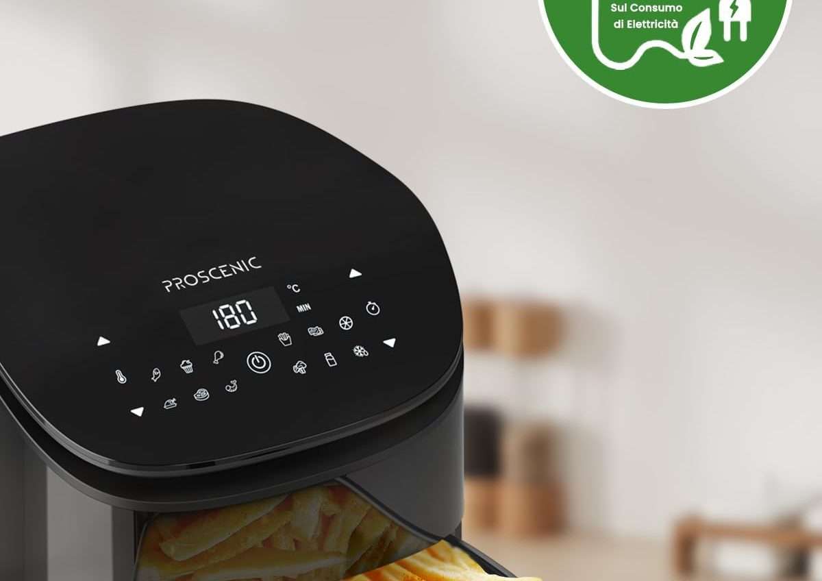 Friggitrice ad aria Proscenic in super offerta: il prezzo crolla a soli 53€ Friggitrice ad aria Proscenic in super offerta: il prezzo crolla a soli 53€