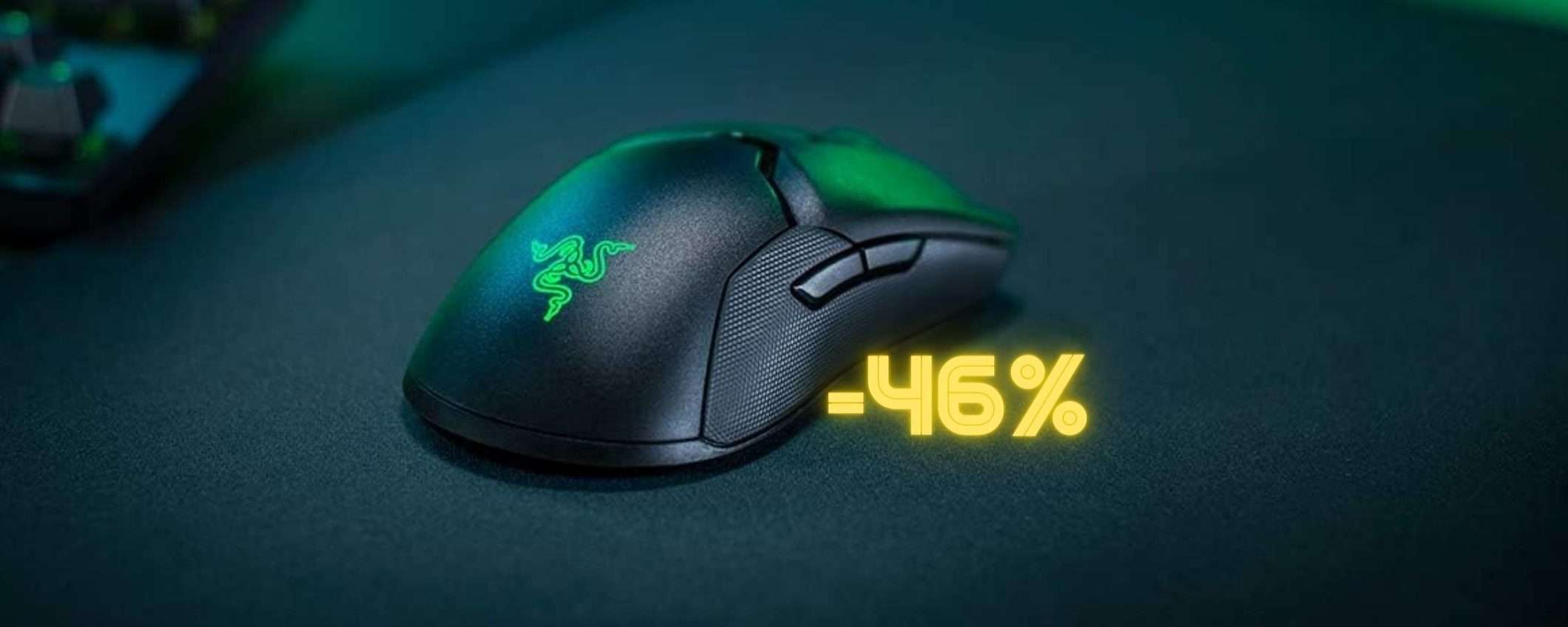 Razer Viper Ultimate: mouse wireless a PREZZO SPECIALE (-46%) Razer Viper Ultimate: mouse wireless a PREZZO SPECIALE (-46%)