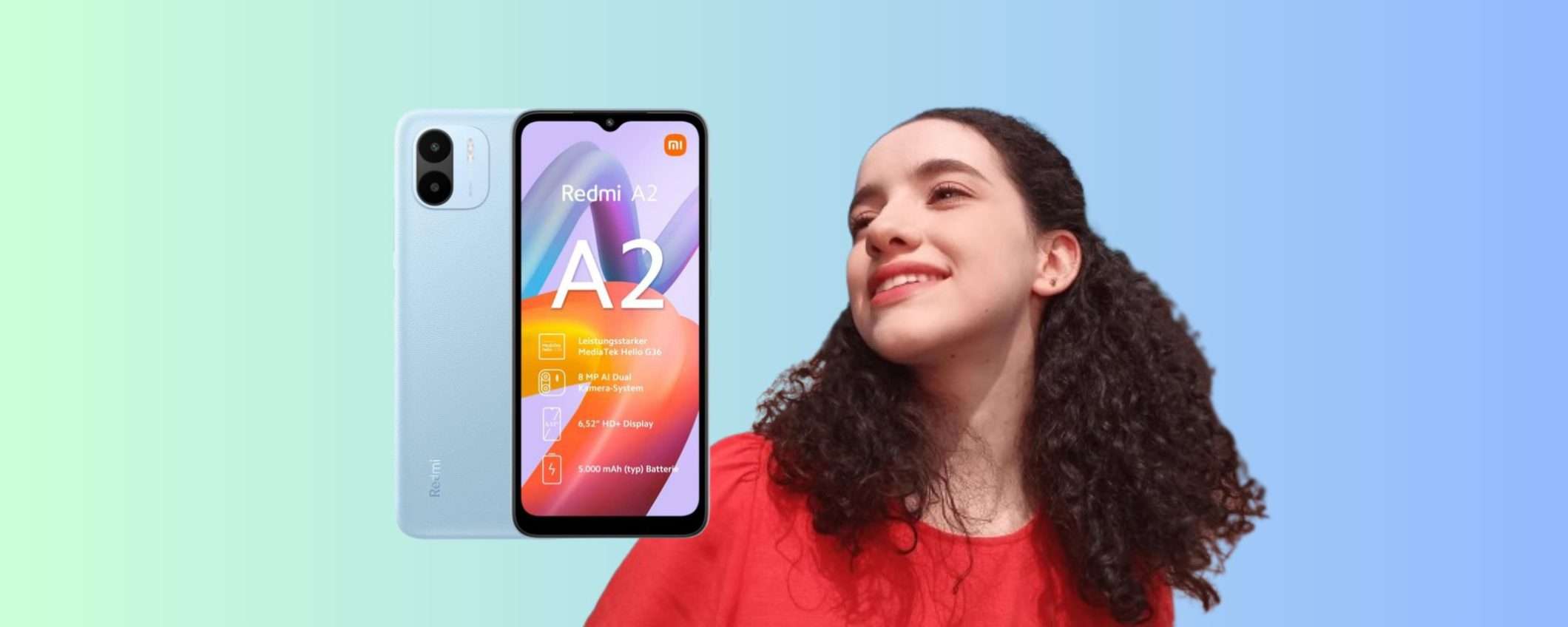 Redmi A2 in super offerta a 79,99 euro da MediaWorld Redmi A2 in super offerta a 79,99 euro da MediaWorld