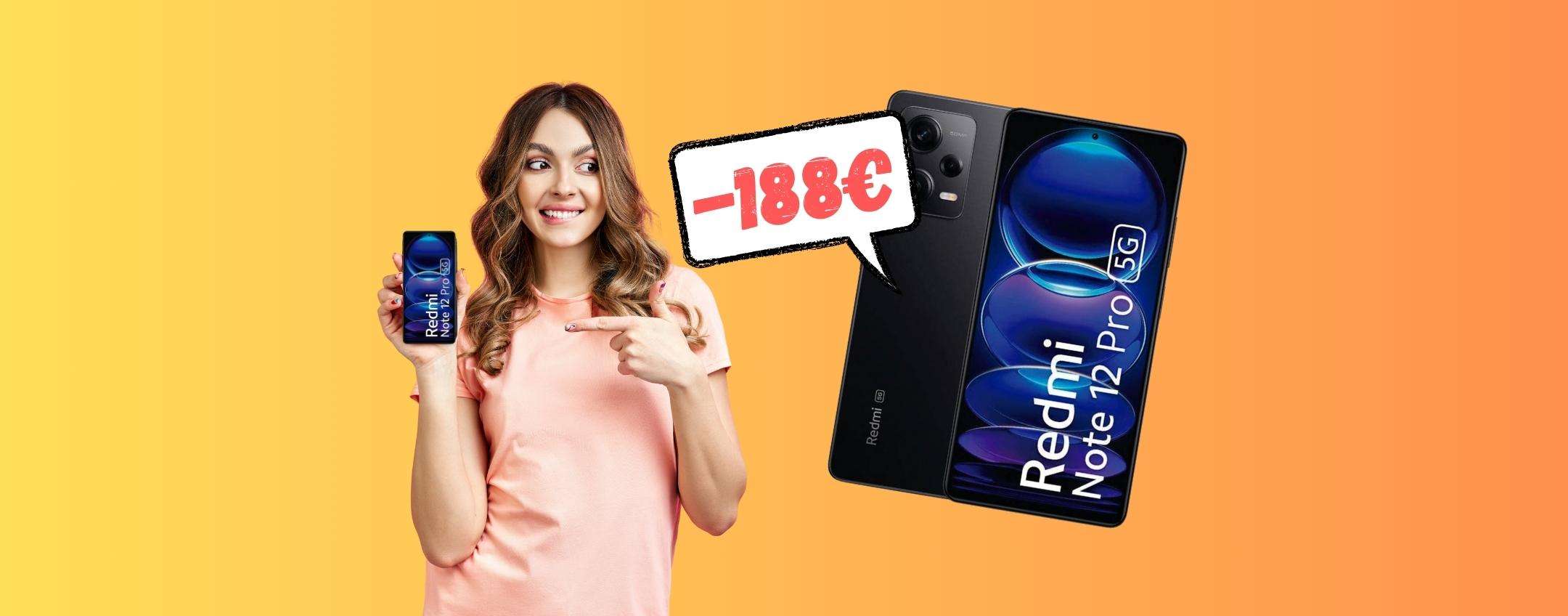 Redmi Note 12 Pro 5G a PREZZO CRASH (-188€)