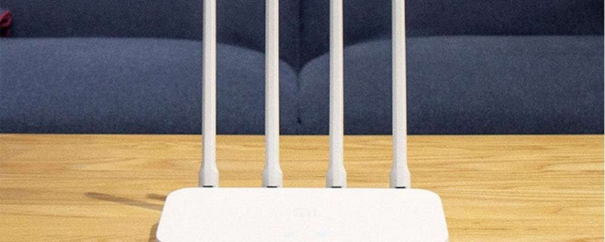 Xiaomi, la FOLLIA: 12€ per l'eccellente router WiFi con 4 antenne (Amazon) Xiaomi, la FOLLIA: 12€ per l'eccellente router WiFi con 4 antenne (Amazon)