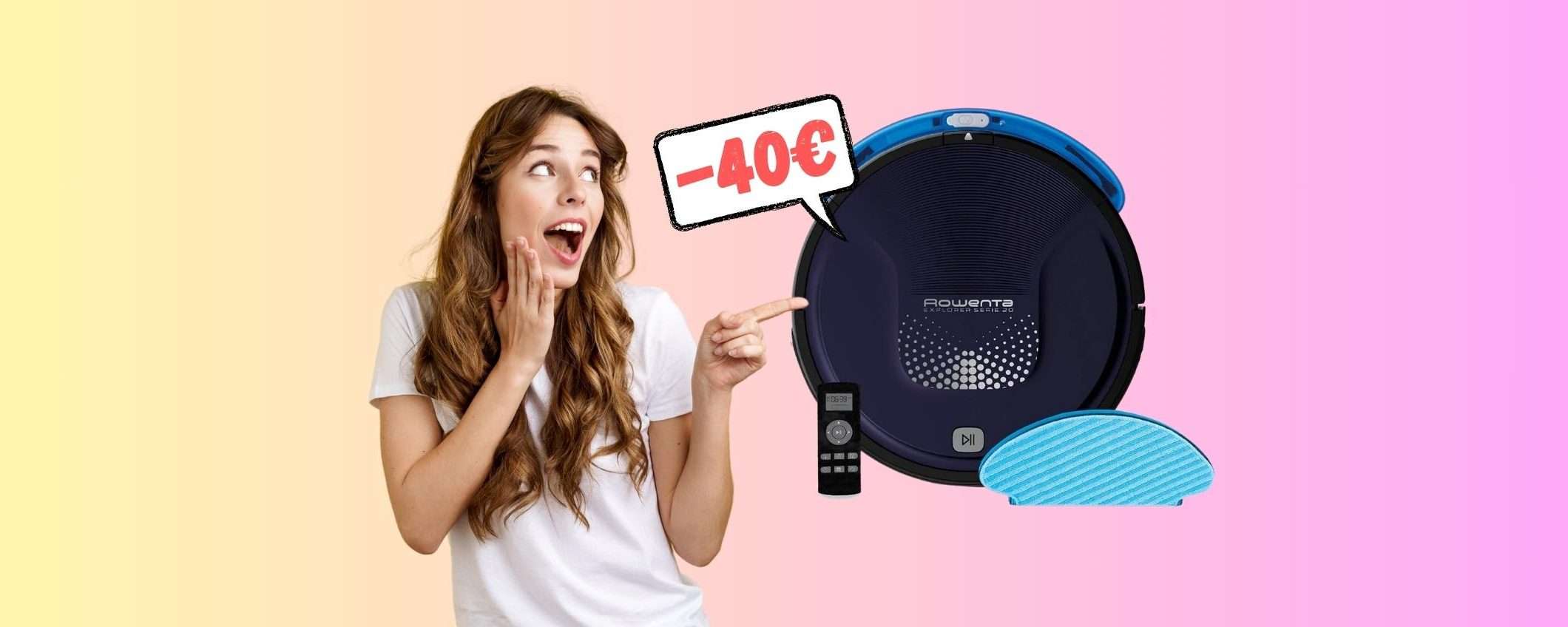 Rowenta X-Plorer Serie 20 aspira e lava, ora è tuo a 40€ in MENO Rowenta X-Plorer Serie 20 aspira e lava, ora è tuo a 40€ in MENO