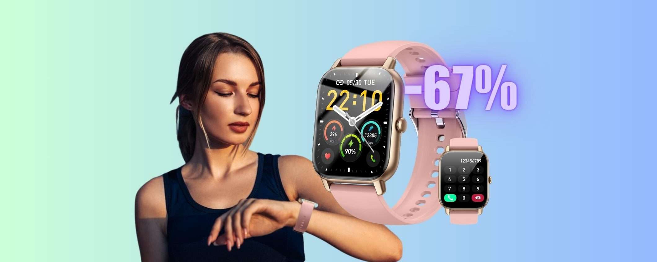 Smartwatch con microfono per chiamate e impermeabile (-67%) Smartwatch con microfono per chiamate e impermeabile (-67%)