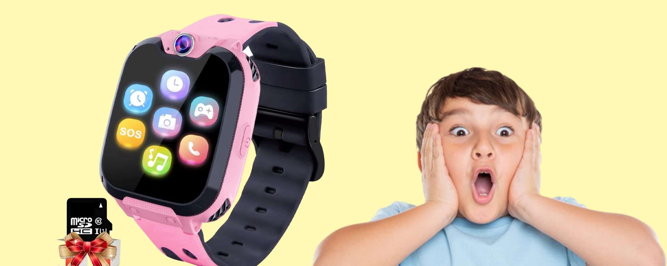 Smartwatch per bambini con fotocamera in sconto WOW del 39% Smartwatch per bambini con fotocamera in sconto WOW del 39%