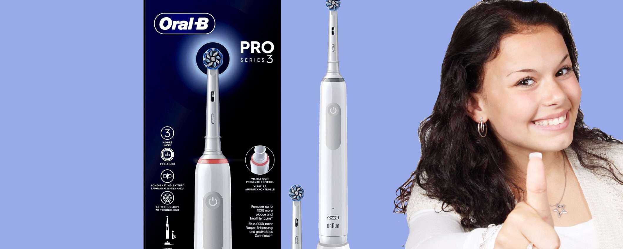 Spazzolino elettrico Oral-B Pro 3 in offerta: sconto IMPERDIBILE Spazzolino elettrico Oral-B Pro 3 in offerta: sconto IMPERDIBILE