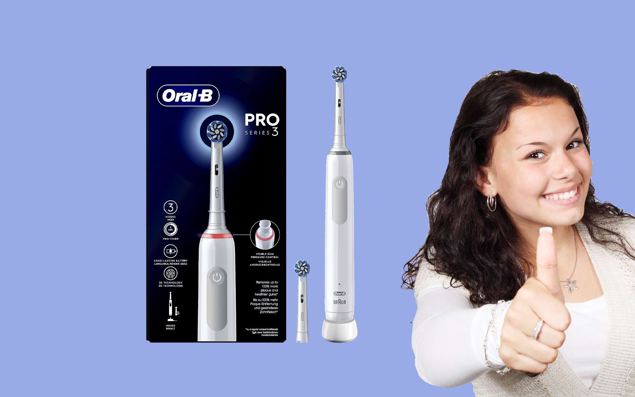Spazzolino elettrico Oral-B Pro 3 in offerta: sconto IMPERDIBILE