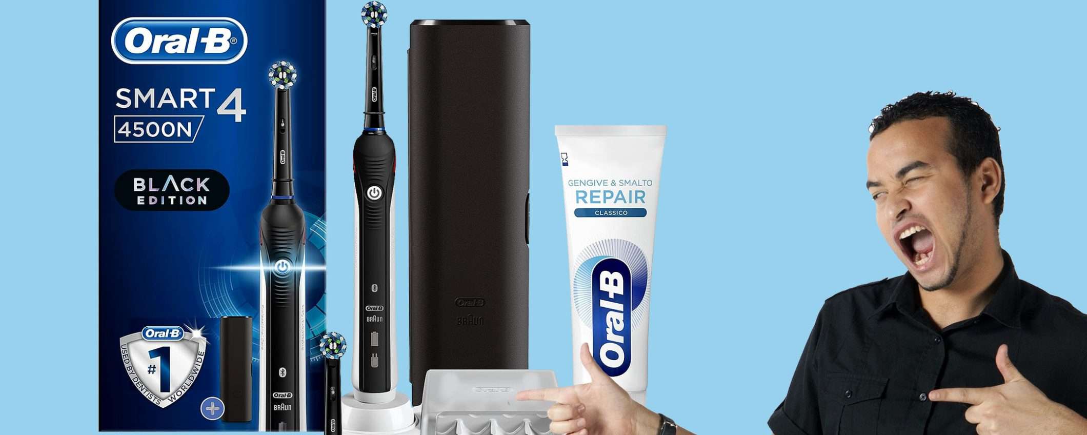 Spazzolino elettrico Oral-B Smart 4 in sconto BOMBA (-48%) Spazzolino elettrico Oral-B Smart 4 in sconto BOMBA (-48%)