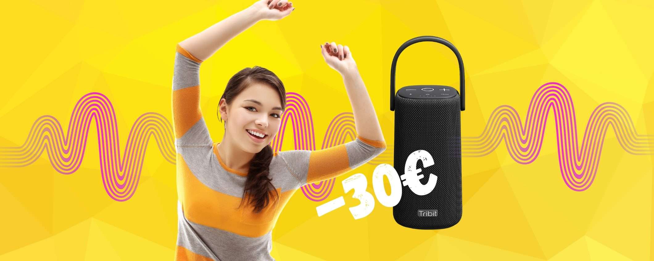 Speaker Bluetooth portatile POTENTISSIMO e impermeabile (-30€) Speaker Bluetooth portatile POTENTISSIMO e impermeabile (-30€)