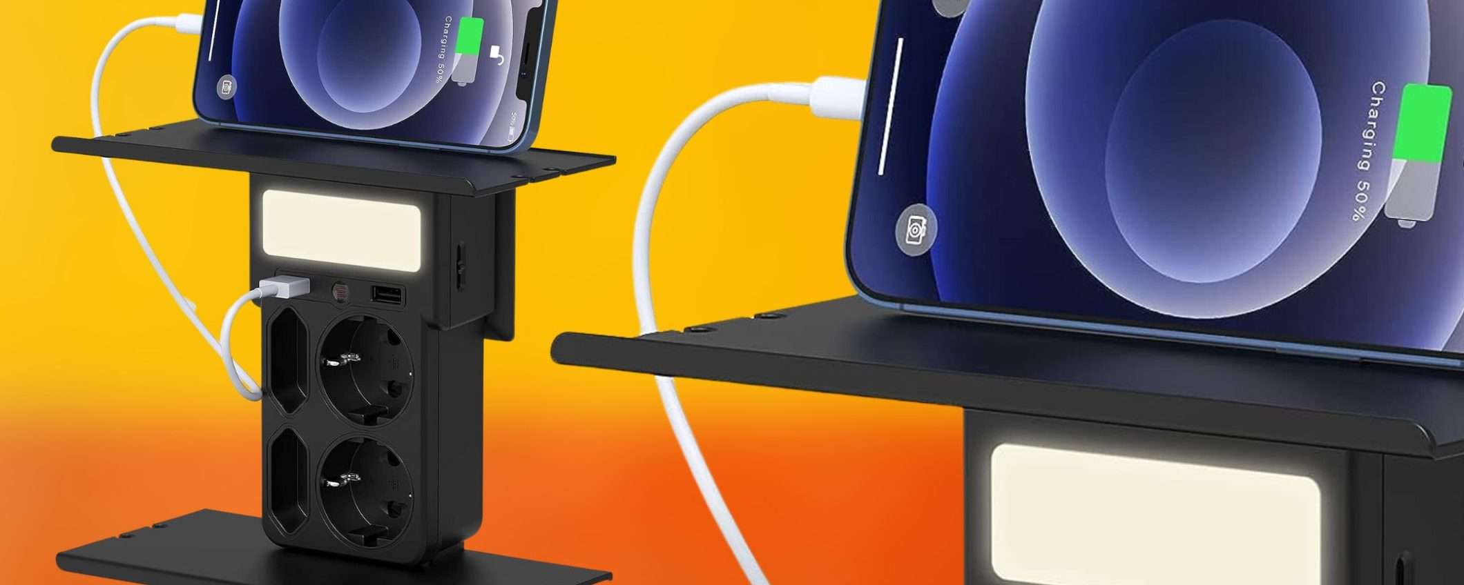 Stazione di ricarica 7 in 1 a doppia mensola: sconto 46%, prezzo SHOCK (14€) Stazione di ricarica 7 in 1 a doppia mensola: sconto 46%, prezzo SHOCK (14€)