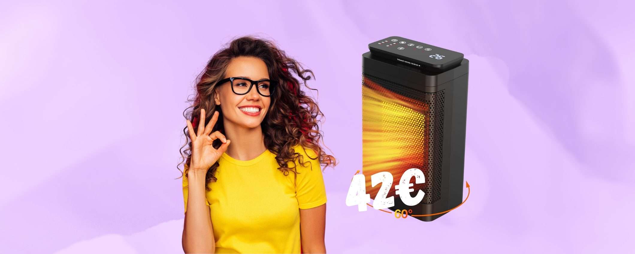 Stufetta elettrica a basso consumo con telecomando e timer a SOLI 42€ Stufetta elettrica a basso consumo con telecomando e timer a SOLI 42€