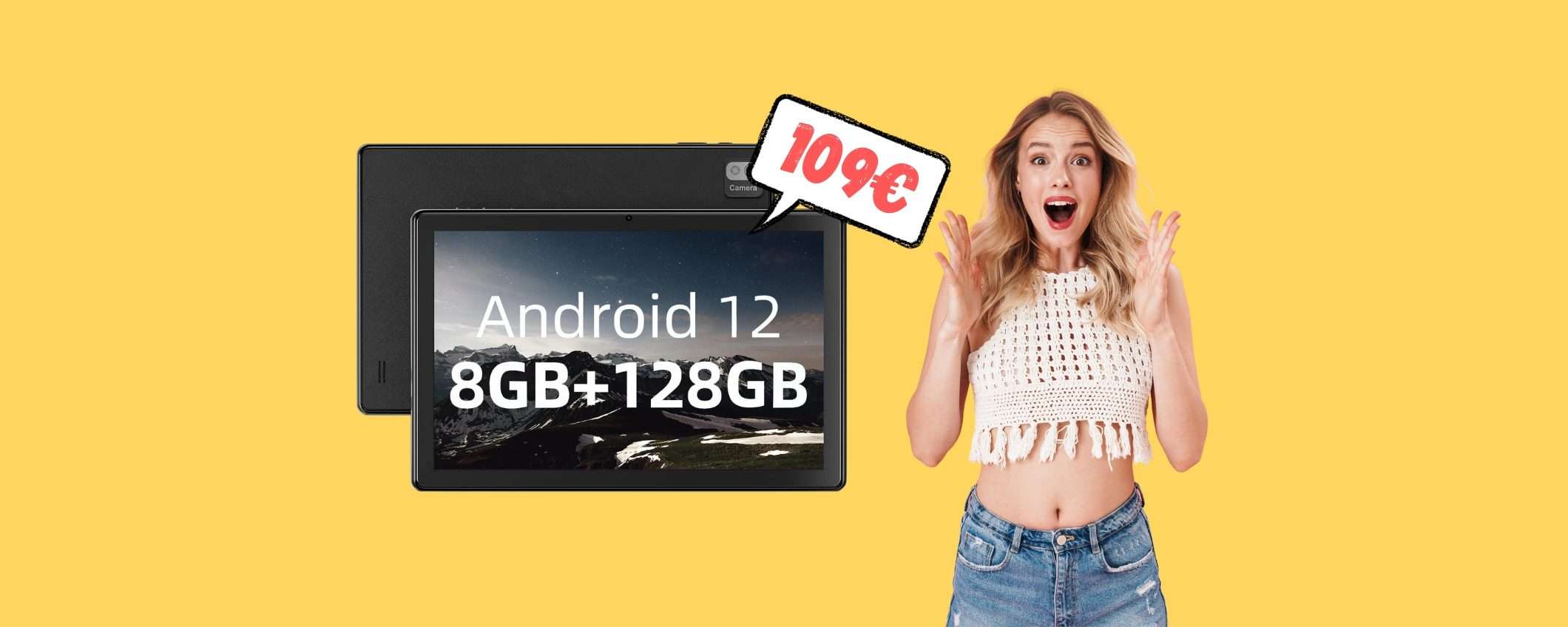 Tablet Android Octa-core da 10 pollici con 8GB di RAM a 109€ Tablet Android Octa-core da 10 pollici con 8GB di RAM a 109€
