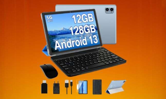 Tablet Android 13 con tastiera in offerta a meno di 100€ su Amazon Tablet Android 13 con tastiera in offerta a meno di 100€ su Amazon