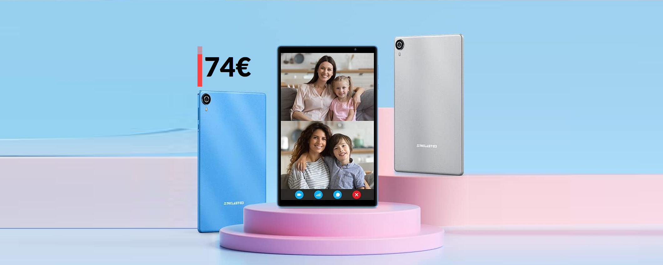 Tablet Android completo di TUTTO: con 2 SCONTI è tuo a 74€