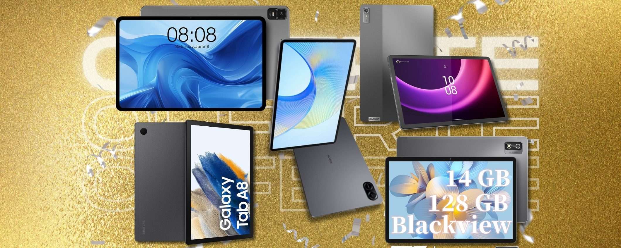 Tablet sotto i 200€ Festa delle Offerte Prime: 5 modelli IMPERDIBILI