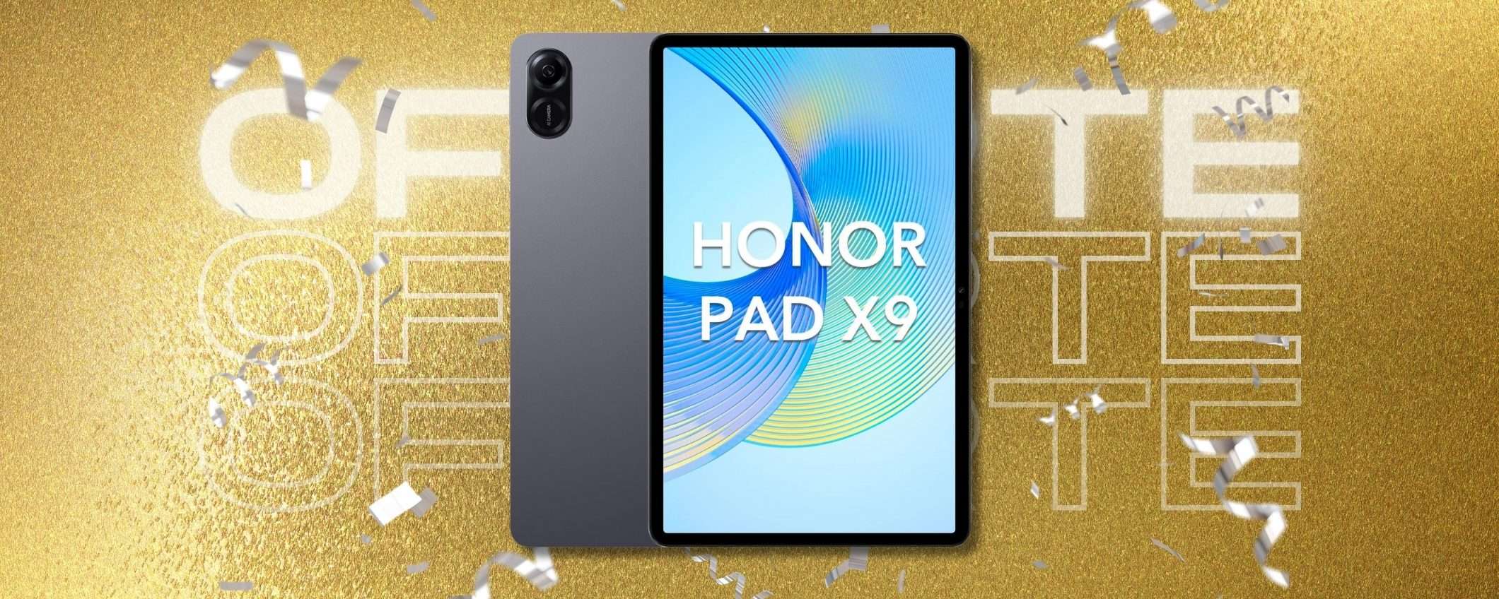 HONOR Pad X9 è il tablet sotto i 200€ da portare a casa (Offerta Prime)