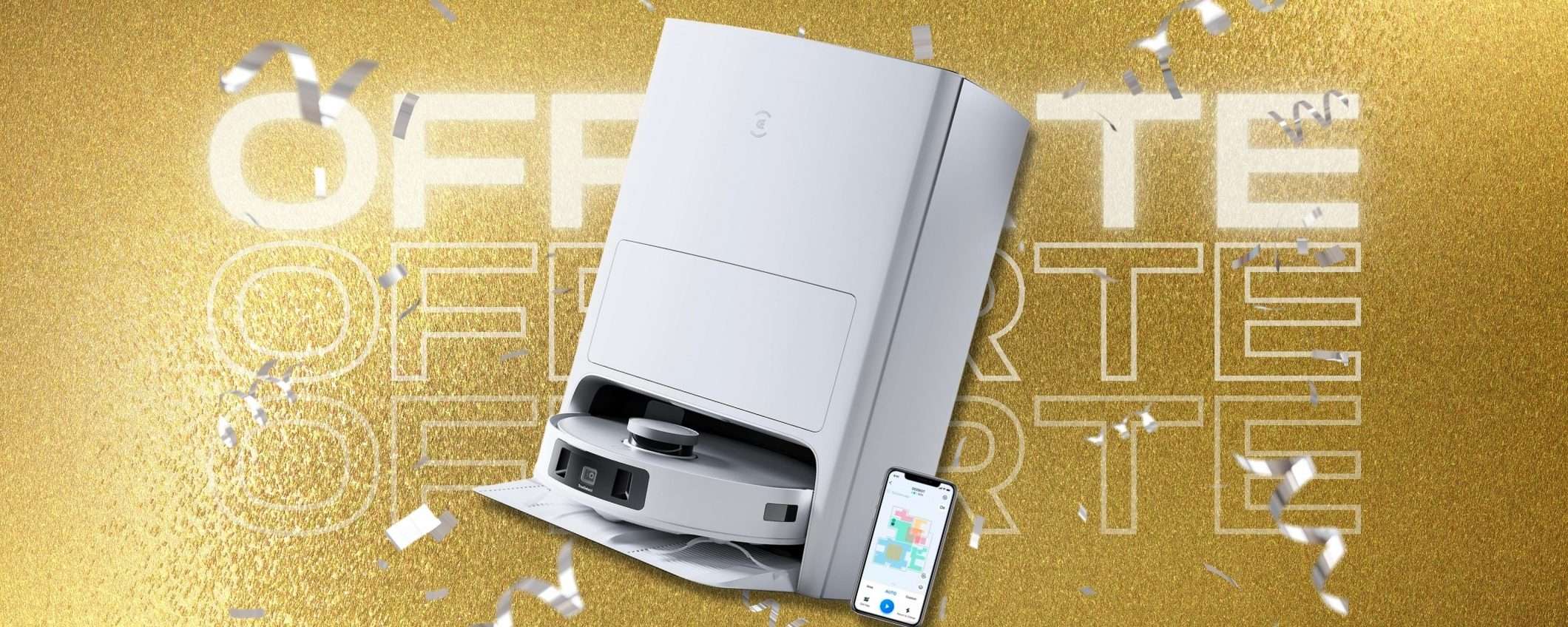 ECOVACS DEEBOT T20 OMNI, si pulisce persino da solo: 200€ di sconto ECOVACS DEEBOT T20 OMNI, si pulisce persino da solo: 200€ di sconto