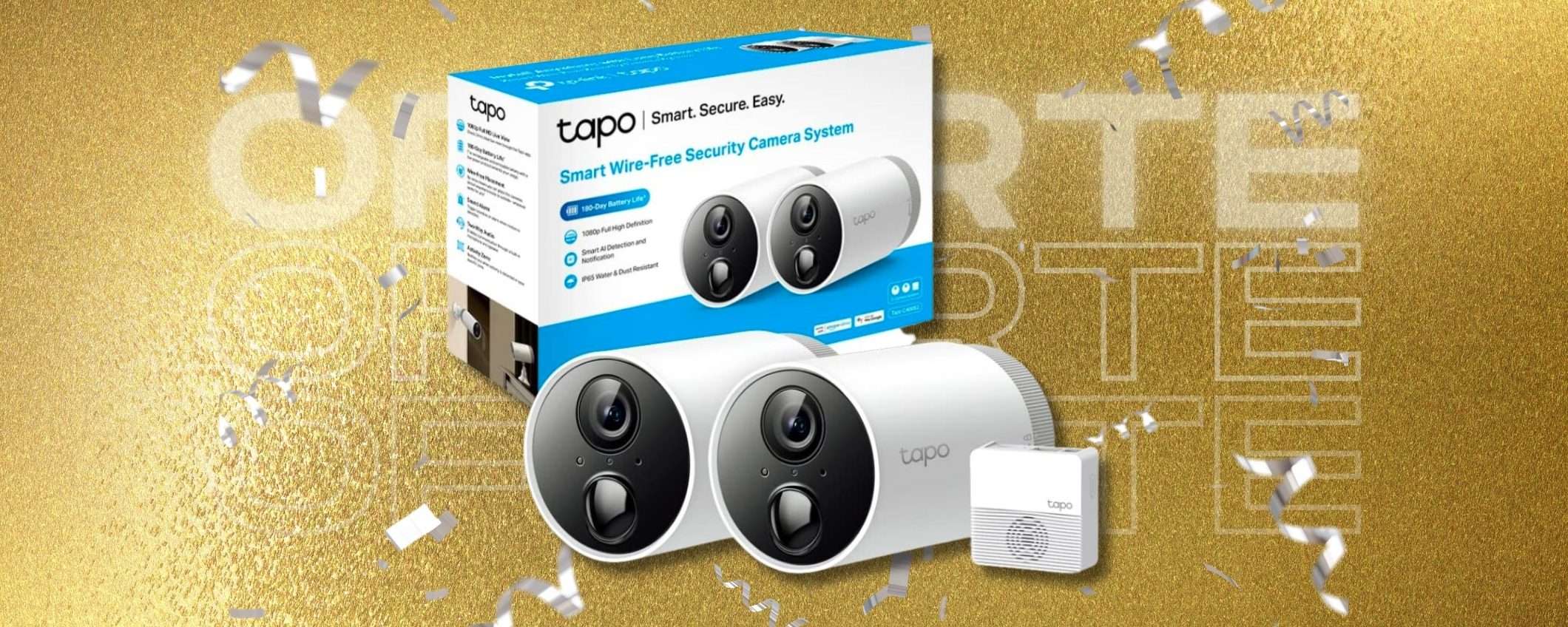 Telecamera esterno SENZA FILI, sono come delle guardie svizzere (2pz) Telecamera esterno SENZA FILI, sono come delle guardie svizzere (2pz)